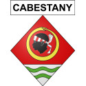 Stickers coat of arms Cabestany adhesive sticker