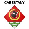 Stickers coat of arms Cabestany adhesive sticker