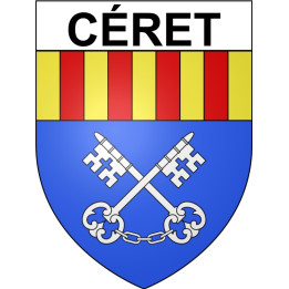 Stickers coat of arms Céret adhesive sticker