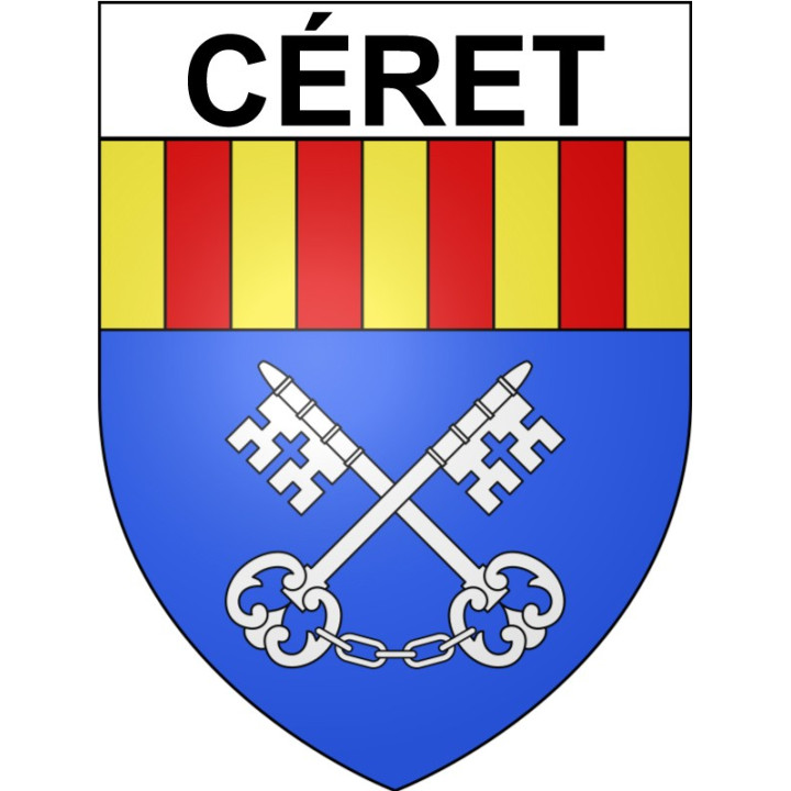 Céret Sticker wappen, gelsenkirchen, augsburg, klebender aufkleber