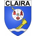 Stickers coat of arms Claira adhesive sticker