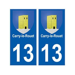 13 Carry-le-Rouet blason ville autocollant plaque