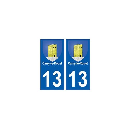 13 Carry-le-Rouet blason ville autocollant plaque