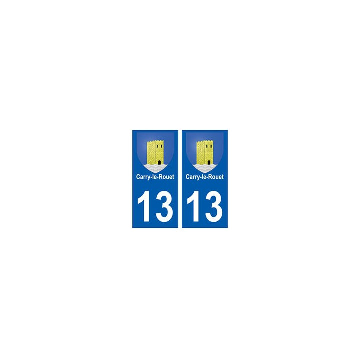 13 Carry-le-Rouet blason ville autocollant plaque