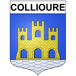 Collioure Sticker wappen, gelsenkirchen, augsburg, klebender aufkleber