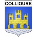 Collioure Sticker wappen, gelsenkirchen, augsburg, klebender aufkleber