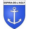 Espira-de-l'Agly 66 ville Stickers blason autocollant adhésif