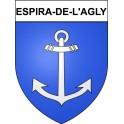 Stickers coat of arms Espira-de-l'Agly adhesive sticker