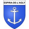 Adesivi stemma Espira-de-l'Agly adesivo