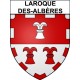 Pegatinas escudo de armas de Laroque-des-Albères adhesivo de la etiqueta engomada