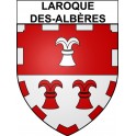 Stickers coat of arms Laroque-des-Albères adhesive sticker