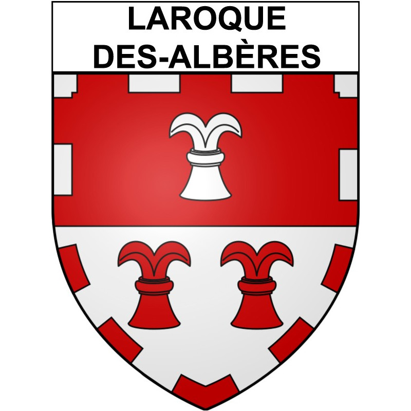Adesivi stemma Laroque-des-Albères adesivo