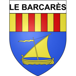 Le Barcarès 66 ville Stickers blason autocollant adhésif