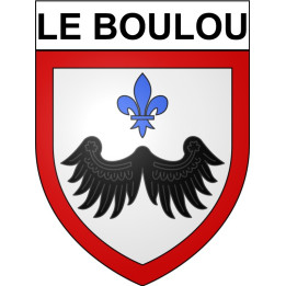 Pegatinas escudo de armas de Le Boulou adhesivo de la etiqueta engomada