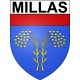 Millas Sticker wappen, gelsenkirchen, augsburg, klebender aufkleber
