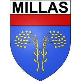 Stickers coat of arms Millas adhesive sticker