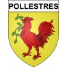 Adesivi stemma Pollestres adesivo