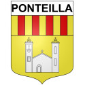 Adesivi stemma Ponteilla adesivo
