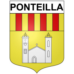 Ponteilla Sticker wappen, gelsenkirchen, augsburg, klebender aufkleber