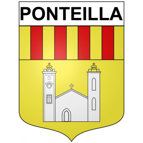 Ponteilla Sticker wappen, gelsenkirchen, augsburg, klebender aufkleber
