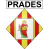 Stickers coat of arms Prades adhesive sticker