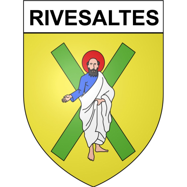 Rivesaltes Sticker wappen, gelsenkirchen, augsburg, klebender aufkleber
