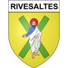 Pegatinas escudo de armas de Rivesaltes adhesivo de la etiqueta engomada