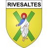 Stickers coat of arms Rivesaltes adhesive sticker