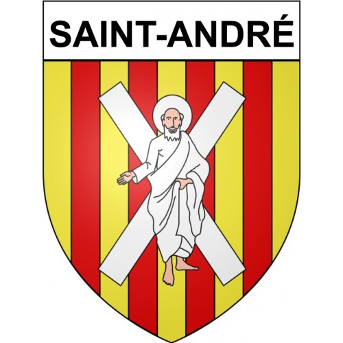 Stickers coat of arms Saint-André adhesive sticker