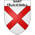 Stickers coat of arms Saint-Féliu-d'Avall adhesive sticker