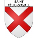 Saint-Féliu-d'Avall 66 ville Stickers blason autocollant adhésif