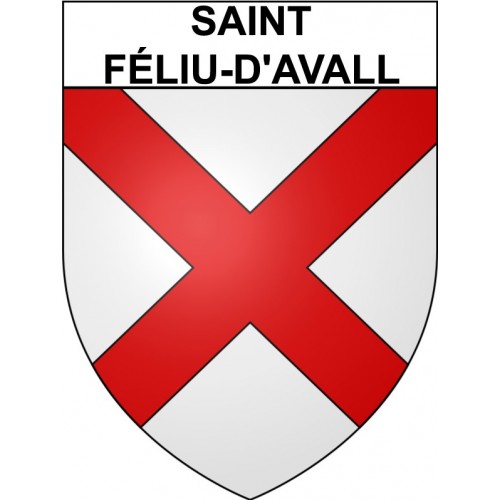 Saint-Féliu-d'Avall 66 ville Stickers blason autocollant adhésif