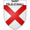 Stickers coat of arms Saint-Féliu-d'Avall adhesive sticker