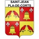 Stickers coat of arms Saint-Jean-Pla-de-Corts adhesive sticker