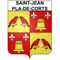 Saint-Jean-Pla-de-Corts 66 ville Stickers blason autocollant adhésif