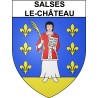 Salses-le-Château 66 ville Stickers blason autocollant adhésif
