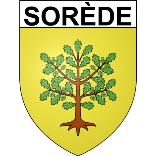 Stickers coat of arms Sorède adhesive sticker