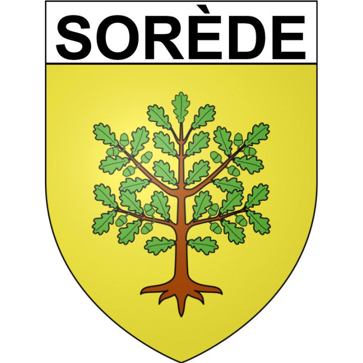 Stickers coat of arms Sorède adhesive sticker