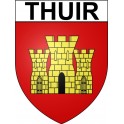 Thuir 66 ville Stickers blason autocollant adhésif
