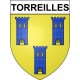Stickers coat of arms Torreilles adhesive sticker