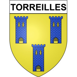 Stickers coat of arms Torreilles adhesive sticker