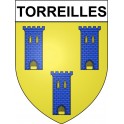 Torreilles 66 ville Stickers blason autocollant adhésif