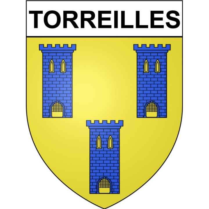 Stickers coat of arms Torreilles adhesive sticker