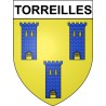 Torreilles 66 ville Stickers blason autocollant adhésif
