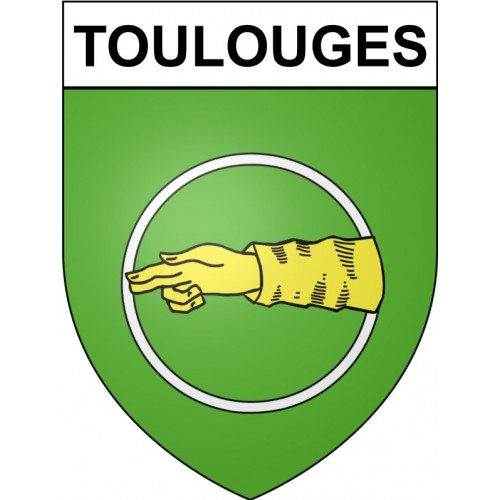 Toulouges 66 ville Stickers blason autocollant adhésif