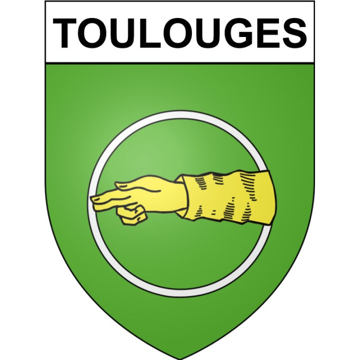 Stickers coat of arms Toulouges adhesive sticker