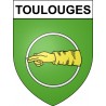 Stickers coat of arms Toulouges adhesive sticker