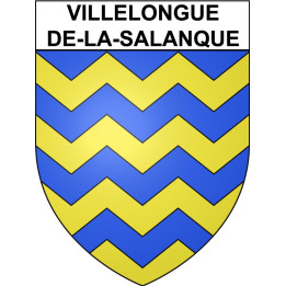Villelongue-de-la-Salanque Sticker wappen, gelsenkirchen, augsburg, klebender aufkleber