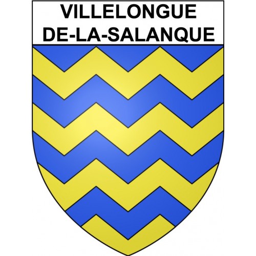 Villelongue-de-la-Salanque Sticker wappen, gelsenkirchen, augsburg, klebender aufkleber