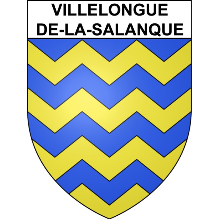 Villelongue-de-la-Salanque 66 ville Stickers blason autocollant adhésif
